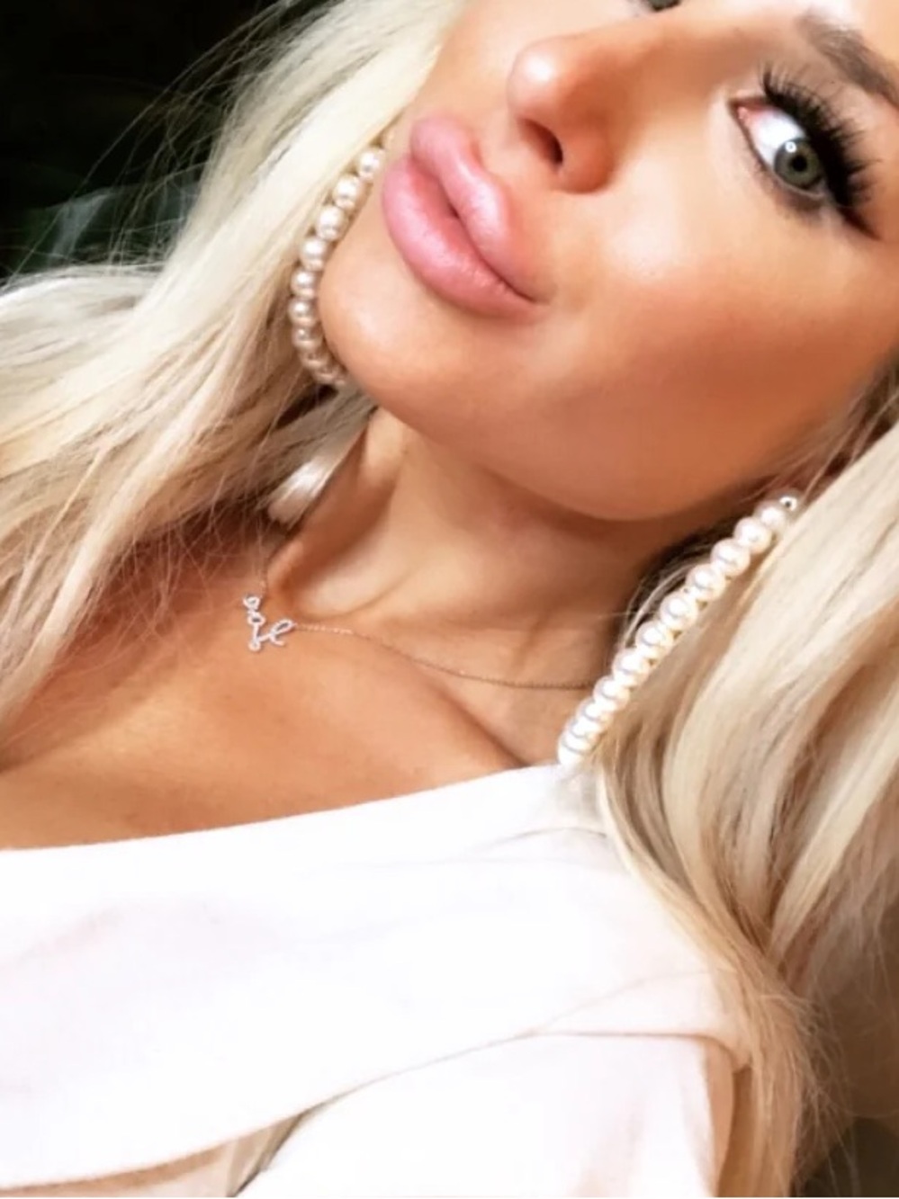 St. Raine Jewelry Jumbo Pearl Hoop Earrings